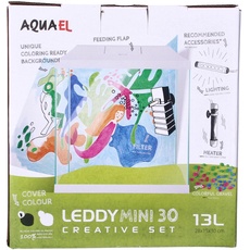 Aquael Aquarium Set Leddy Mini 30 weiß