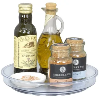 Wenko Drehbares Tablett Victoria, 2er Set, aus recyceltem Kunststoff