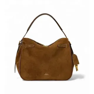Polo Ralph Lauren für Damen. 428962627001 Braune Wildleder Polo ID Satchel-Tasche (OSFA), Lässig