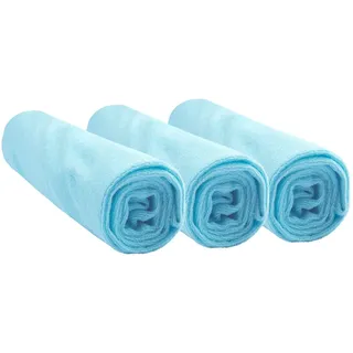 Easy Dort Set mit 3 Schutzhüllen für Wickelauflagen, 50 x 70/50 x 80 cm, aus Baumwolle, türkis