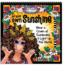 2023 Wandkalender zum Aufhängen "Be Your Own Sunshine", 19,1 x 19,1 cm. 12-Monatskalender von Suzy Toronto bietet Inspiration und Motivation für sie – von Blue Mountain Arts
