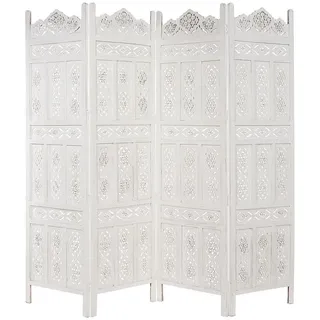 Butlers Paravent Estella , Weiß , Holz , 180x176x2.5 cm , Wohnzimmer, Raumteiler, Paravents
