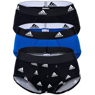 Adidas Slip »"Active Flex Cotton"«, (3er Pack), mit feuchtigkeitsableitender Technologie adidas Sportswear 913-schwarz/blau/schwarz-Logo