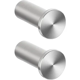 SAYAYO Garderobenhaken Edelstahl, Kleiderhaken Wand Haken zum Schrauben Handtuchhaken Wandhaken Garderobe Gebürstet 2 Stück für Badezimmer, Küche, Schlafzimmer, EGOY001Y-LS-2P