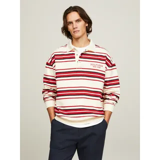 Tommy Hilfiger Rugbyshirt »MONOTYPE STRIPE RUGBY«, Markenstickerei TOMMY HILFIGER Calico/Multi XL