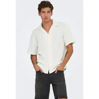 Only & Sons Kurzarmhemd Weiß M