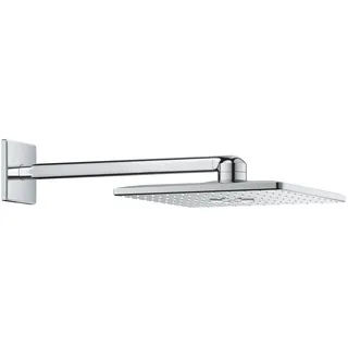 Grohe Rainshower SmartActive 310 Cube, Kopfbrause mit 2 Strahlarten (Duschkopf für die Wandmontage, Antikalk-System, langlebige Oberfläche), chrom,