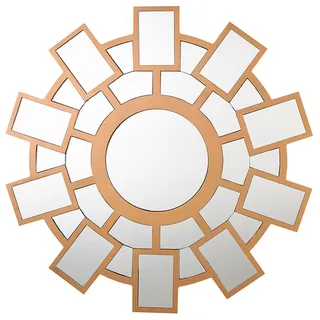 Beliani Wandspiegel 80 x 80 cm Gold