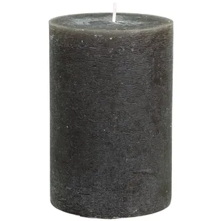 Chic Antique Macon rustikale Stumpenkerze Kerze Antik Altarkerzen 100% Paraffin Lange Brenndauer, H15/D10 cm Coffee