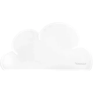 Kindsgut Platzdeckchen Silikon-Tischset für Kinder, Wolke, Weiß