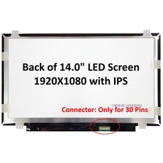 New 14.0" IPS FHD (1080P) Laptop LED LCD Replacement Screen/Panel Compatible with NV140FHM-N45 (BOE06AC),NV140FHM-N43 (BOE0653),NV140FHM-N41,Also fits N140HCA-EAB