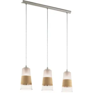 EGLO Burnham 3-flg. 84 cm Vintage/Glas/Metall