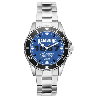 KIESENBERG Hamburg Fußball Fan Armbanduhr – Herren & Damen Uhr im Raute Design – 6044