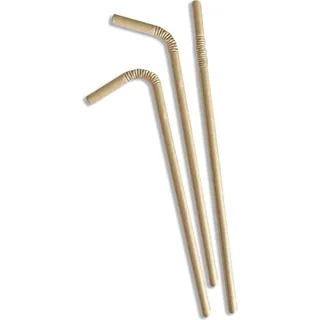 ALGON Papp-Trinkhalme 25/U für heiße und kalte Getränke: Strohhalme aus Pappe, Größe 197 x 6 cm, robust, langlebig und vielseitig einsetzbar für Partys und Veranstaltungen