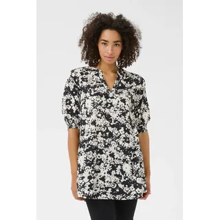 Kaffe Tunika "Tunika BPliah", schwarz, turtledove flower print),