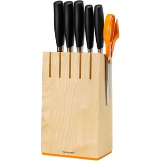 Fiskars FF+ Messerblock mit 5 Messern, 1016004