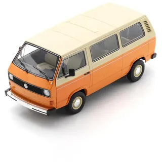 Schuco 1:18 VW T3a L Bus Orange DieCast - Hochwertiges Diecast Modellauto im Maßstab 1:18, Modellauto, 1:18, Auto, Sammlermodell