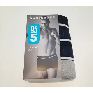 SCHIESSER 95/5 Shorts Organic Cotton Webgummibund mehrfarbig L 3er Pack