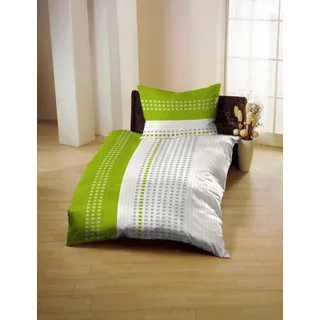 Gerald Wittmann Bettwäsche »Baumwoll-Seersucker« 2 Stk. tlg., grün