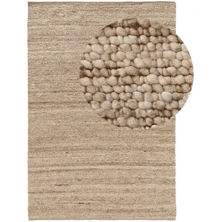 benuta Pure Wollteppich Finn Beige 170x240 cm , Textil , Beton Optik , Rechteckig , 170x240 cm , pflegeleicht , Teppiche und Böden, Teppiche, Schafwollteppiche
