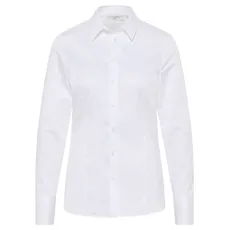 Bild Satin Shirt Bluse in weiß unifarben, weiß, 38