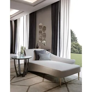 Sofa Chaiselounge Set Wohnzimmer Möbel Design Sofas Couchen Bizzotto Couchtisch - Weiß