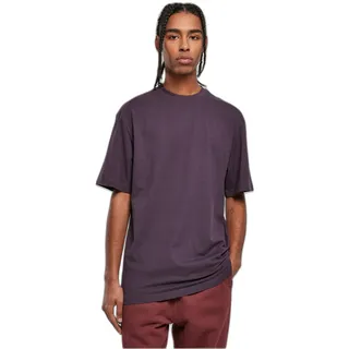 URBAN CLASSICS Herren T-Shirt Tall Tee, Oversized T-Shirt für Männer, Baumwolle, gerippter Rundhals, purplenight, XL