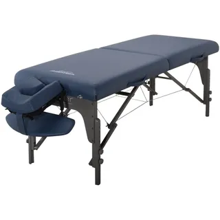 MASTER MASSAGE EQUIPMENT Master Massage 79cm Montclair Mobil tragbar Massageliege Massagebett Massagebank Kosmetikliege (Standard Königs Blau)