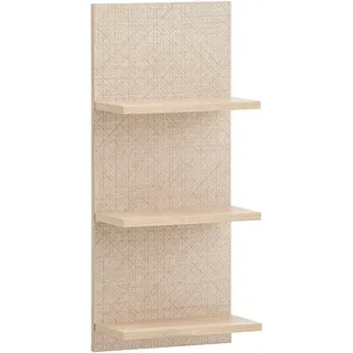 Schildmeyer Sander Wandregal 30,3 x 17,45 x 70,2 cm Weiß Eiche