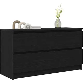 vidaXL TV-Schrank 100x35x54 cm Schwarz Holzwerkstoff