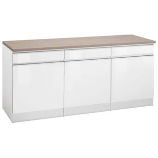 kochstation Unterschrank KOCHSTATION KS-Ohio 180 x 60 x 85 cm Weiß