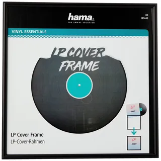 Hama Schallplatten Bilderrahmen schwarz 30x30 cm 2er Set