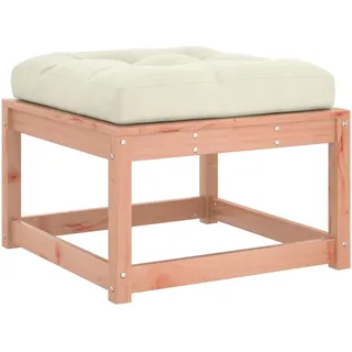 vidaXL Gartenhocker mit Kissen Massivholz Douglasie - Braun
