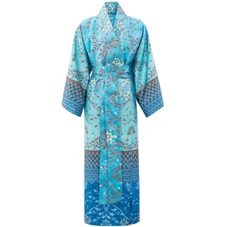 Bassetti ORTIGIA Kimono, Baumwolle, TÜRKIS, L-XL