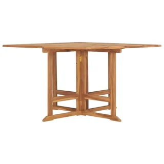 vidaXL Garten-Esstisch Klappbar 110x110x75 cm Massivholz Teak - Braun