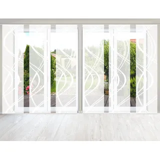 HOME WOHNIDEEN »TIBERIO 6er SET« Paneelwagen 6 Stk. tlg. Schiebegardine, 6er SET TIBERIO,