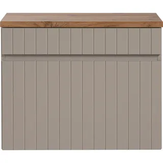 Waschtisch Unterschrank 60 cm Kaschmir Waschtischplatte Eiche Nb. IRAKLIO-56-CASHMERE B/H/T ca. 60,4/48,5/46 cm - Beige