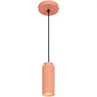 Collet's Monde Hängeleuchte , Rosa , Metall , zylindrisch , 120 cm , RoHS, Ce , Lampen & Leuchten, Innenbeleuchtung, Hängeleuchten, Pendelleuchten