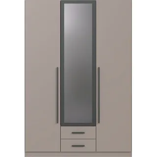 WIMEX Kleiderschrank Marburg 135 x 199 x 58 cm Saharagrau/Grafit