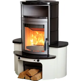 Kaminofen HARK "»Avenso GT ECOplus 8 kW«", schwarz (titanfarben), Kaminöfen, Kaminofen, meteor-schwarz