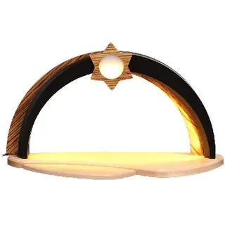 Schwibbogen unbestückt mit LED elektrisch BxH 44x25cm NEU Lichterbogen