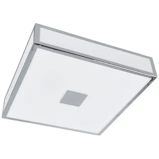 Lindby Deckenlampe Eniola (spritzwassergeschützt (Modern) in Chrom (2 flammig, E27) - Bad Deckenleuchte Lampe Badezimmerleuchte
