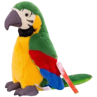 Trayosin Plüschtier Papagei Stofftier, Kawaii Papagei Plüsch, Realistisch Kuscheltier, Plüschkissen Weiches Spielzeug Wurfkissen Schmusetier Geschenk für Kinder Mädchen Jungen,28cm (Grün)