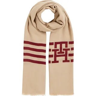 Tommy Hilfiger Schal »TH NAVAL SCARF«, mit Logoprägung, beige