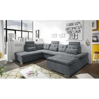 ed-lifestyle ED Lifestyle Nalo U Sofa 3-teilig Holzwerkstoff/Nosag