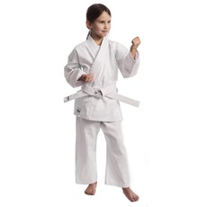IPPONGEAR Ippon Gear Club 2 Karate Gi Set Einsteiger Karateanzug Kinder Anzug inkl weißem Gürtel [Größe 180 I Schnürbund I 220gr/m2 (8 oz) Stoffdichte] weiß