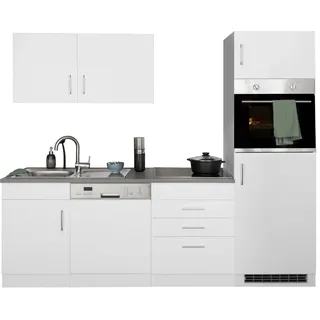 kochstation Küchenzeile KS-Paris 230 cm weiß