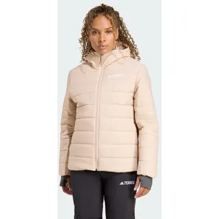 adidas Terrex Multi Essentials CLIMAWARM Isolierte Kapuzenjacke beige|weiß M
