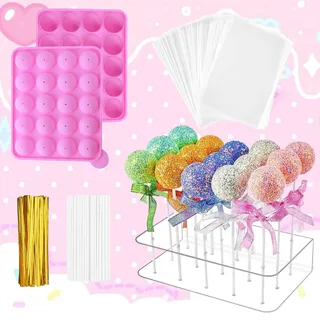 Yootiko 302 Stück Cake Pop Formen Set Silikonform mit 20 Löchern