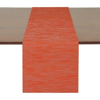 Myir JUN Tischläufer, Tischläufer Modern Tischläufer Abwaschbar Tischläufer Outdoor Wärmeisoliertes PVC für Häuser, Restaurants, Hotels usw. 30 x 183 cm (Orange)